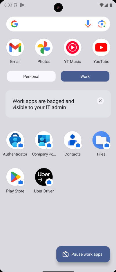 Android Enterprise Work Profile